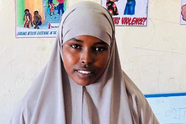 Pige i skole i Somalia